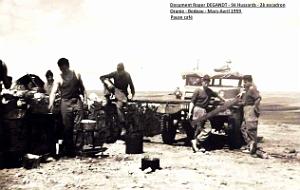 Bedeau - 9e Hussards - Pause Cafe - 1959